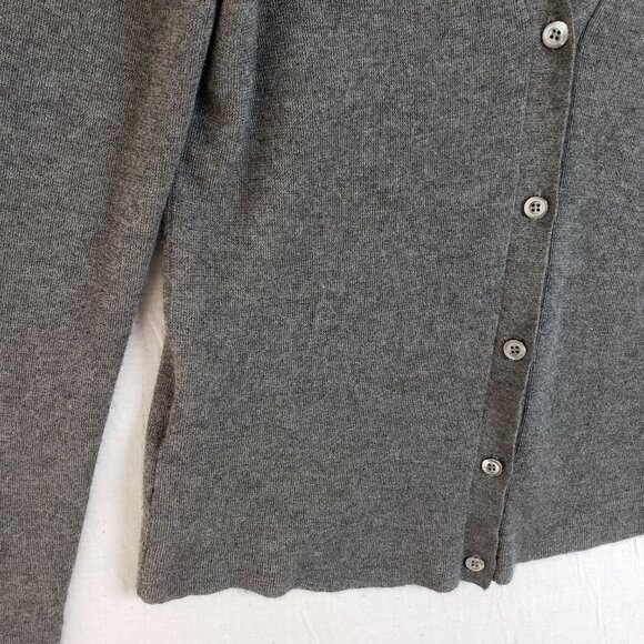 PRADA Cashmere Silk Cardigan Sweater Knit Gray size 42 US 6 Authentic - Picture 3 of 16